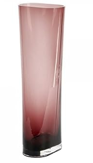 Lambert - Vase, Blumenvase - Giorgione - Glas - Farbe: pflaumenviolett - (BxTxH): 13,5 x 8 x 40 cm