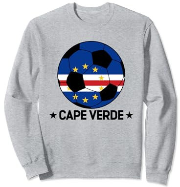 Cape Verde Soccer Team Cape Verde Flag Jersey Football Sweatshirt