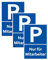 SL group - 3 Schilder Parkplatz - Nur für Mitarbeiter 20 x 30 cm aus stabiler PVC Kunststoff-Platte - Parkplatzschild für Mitarbeiterparkplatz - Parken erlaubt nur für Angestellte & Mitarbeiter