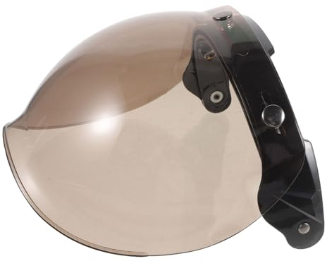 ibasenice Tragbares Helmvisier-ersatzglas für Halbhelme Uv- und Beschlagfestes Material