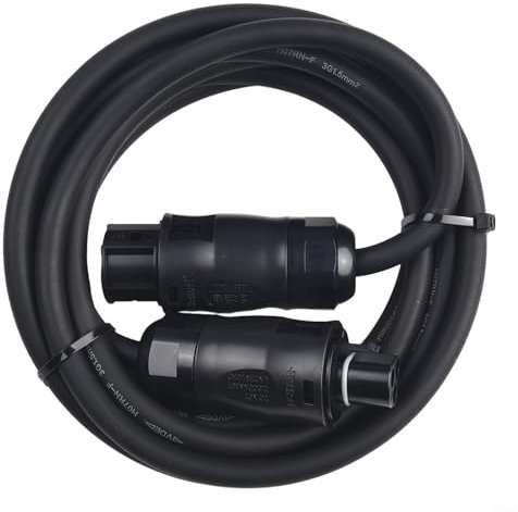 CNANRNANC Câble d'alimentation micro onduleur, câble d'alimentation fiable avec prise BC01 et fiche, 2/3/5/6/10 m de long, tuyau en caoutchouc, adaptateur d'extension pour micro onduleur (5 mètres)