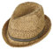 Chapeau panama Fedora Trilby pour enfants - Chapeau de paille d'été pour garçons et filles - Chapeau de plage enroulable - Chapeau de jazz à bord court - Protection UV - Chapeau de soleil pliable -