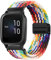 Issinlky Nylon Flechtband für Garmin Venu Sq/Music/Sq 2/2 Music, 20mm Elastisches armband für Garmin Venu 2 Plus/Vivoactive 3/5/6/Vivomove HR/Forerunner 55 245 645