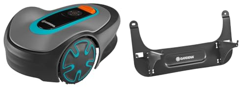 Gardena Mähroboter SILENO minimo 500 m² & Wandhalterung: Wandhalter