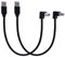 LANMINGLEL 90 Degree Short USB Printer Cable USB 2.0 Type A Male to Angle B Male Scanner Cable Cord for Laptop PC Printers (Up/Down)