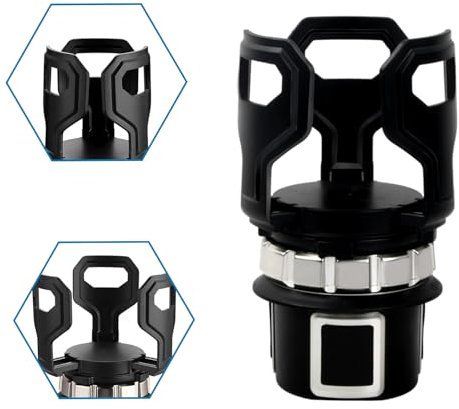 Portavasos Coche Universal Ajustable, Soporte para Bebidas Botellas & Termos Coche Multifuncional Expander Cup Holder Portabotellas para Automóvil Car Drink Insert Cup Holder Expander Adapter