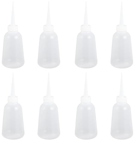 Amosfun 10pcs 250ml Liquid Glue Squeeze Bottles Dropper Bottles Sauce Bottle Squirt Art Craft Applicator Portable Design