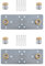 Excel Home Easy Shower Fixing Plate System for Strong Valve Connections and Leak-Free Installations (Concealed 150mm Plate) Thermostatic Bar Mixers (2)