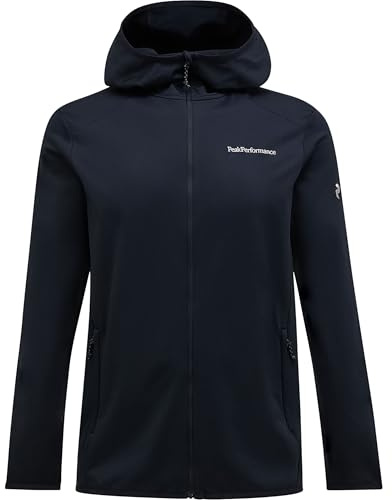Peak Performance Herren Light Hoodie Jacke, black, S