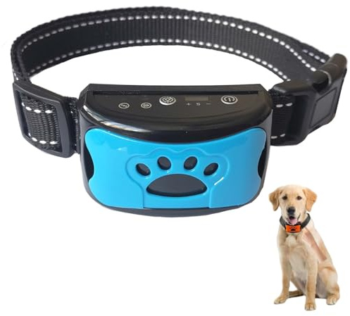 Collier Anti Aboiement PuppySafe Collier pour Chien, Rechargeable Étanche avec Identification Intelligente et Verrouillage Automatique, Avertissement par Vibration pour Petit, Moyen et Grand Chien