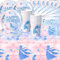 Vajilla de fiesta temática de hielo y nieve, cumpleaños infantil de princesa, fiesta de cumpleaños temática para niñas, incluye platos de papel, servilletas, tazas y manteles, adecuado para una fiesta