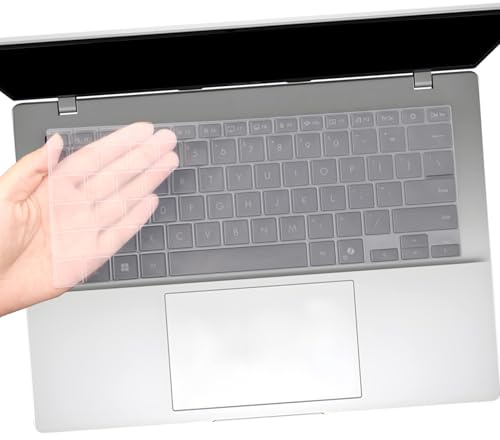 i-Tensodo Keyboard Cover Skin for 2025 ASUS VivoBook 14 M1407 X1407, Vivobook Flip 14 TP3407 TP3407s Silicone US Laptop Keyboard Cover-Clear