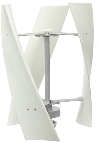 Mqwdxzfes 100W Vertikaler Windgenerator, 12V Windkraftanlage mit Leiser 30dB & Hoher Effizienz, Windkraft-Turbinen-Generator, Windkraftanlage Kit für Zuhause, Boot, Gartenhaus, Straßenlaterne