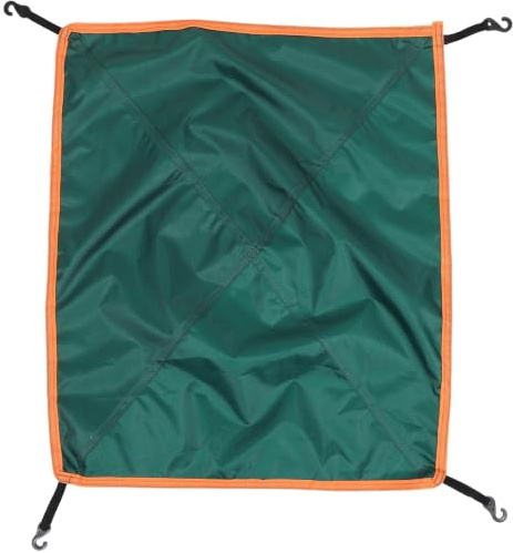 INOOMP Toile De Pluie Réutilisable pour Tente Abri Solaire Professionnel Bâche De Couverture Pliable 58.00 X 46.00 X 0.10 cm avec Crochets pour Camping Plage Et Randonnée