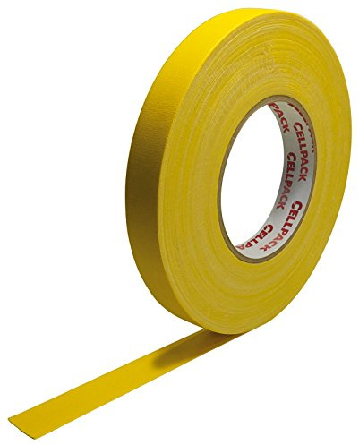Cellpack 146048 90 Beschichtet 0, 305–19–50, Tape, Stoff, Baumwolle, Gelb