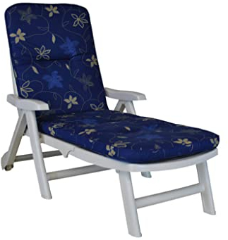 Angerer Exklusiv Liegenpolster Korfu, Blau, 60 x 190 cm