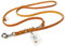 CopcoPet Hundeleine aus Fettleder 2,40m x 15mm Cognac – 3-Fach verstellbar, geflochten – Mit Chrombeschlägen – Grifffest, robust – Umhängeleine für mittelgroße Hunde, ideal für Spaziergang, Training
