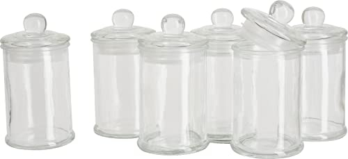VBS XXL Vorratsgläser 6 Stück 11x6cm 120ml mit Deckel Vorratsdosen Aufbewahrung Gläser