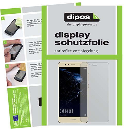 dipos I 2X Schutzfolie matt kompatibel mit Huawei P10 Lite Folie Displayschutzfolie