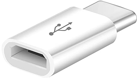 Adaptateur USB type C 3.1 mâle vers micro USB femelle (blanc)