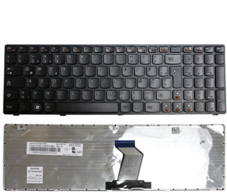 Gintai Laptop Tastatur Keyboard QWERTZ DE Deutsch Ersatz Für IBM Lenovo IdeaPad G580 Z580 V580
