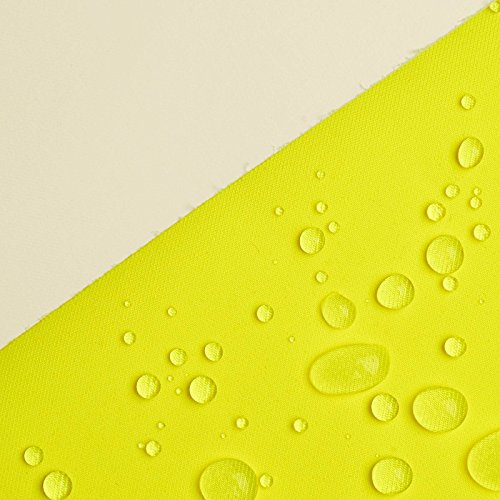 Bremen - Oberstofflaminat - 2 lagiger Stoff - winddicht, wasserdich, atmungsaktiv - Membranstoff Funktionsstoff (neongelb EN20471, per 0,5m)