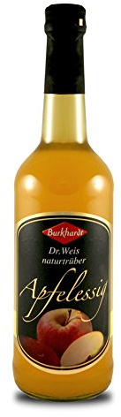 6 x 500ml Burkhardt Dr. Weis Apfelessig naturtrüb 5% Säure