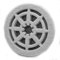 Griglia decorativa per aerazione e ventilazione da esterno - tonda 14 cm effetto pietra (EDG-10)