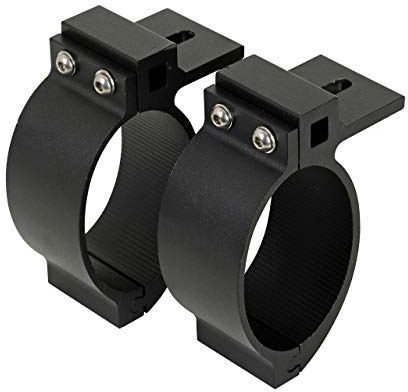 Hansen Styling Parts 2X Universell passende OVALE schwarz pulverbeschichtete Rohrschelle ø89mm für Pickup Frontbügel mit ovaler Strebe