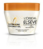 L'Oréal Paris Elsève Extraordinary Coco Maske, Universalanwendung, intensive Ernährung, normales bis trockenes Haar, 300 ml