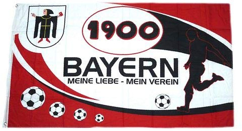 Fahne Flagge Bayern Meine Liebe Mein Verein 90 x 150 cm