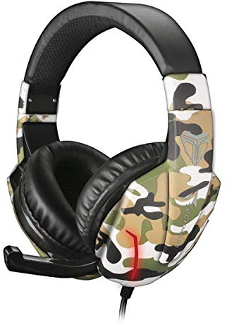 TECHMADE Casque Gaming TM-FL1 Camouflage Vert