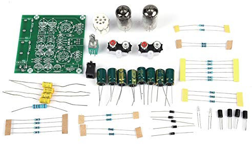 GOTOTOP Pre-amp Kit, 6J-I Electron Valve Pre-amp Tube FE-6J1-2 Fever Tube Pre-amp Board 6AK5 5654 6AU6 Replacement Stereo Bile Preamplifier Board Buffer Effector DIY Kit