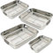 Roasting Tin Tray Stainless Steel Oven Roasting Tin with Rack, Small, Medium Large X Large (All 4 Size)