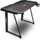 Drift Gaming DRDZ75 - Mesa Gaming con Tablero con Acabado en Fibra de Carbono Cubierto por una Alfombrilla Full Size, Soporte para Tazas y Auriculares, Patas Regulables, Color Negro