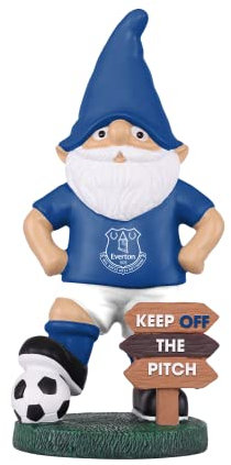 FOCO EPL Everton Football Premier League Championship Keep Off The Pitch Garden Gnome Ornament Indoor/Outdoor…