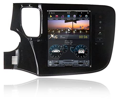 MOOKAKA Tesla Style Radio Android Autoradio 2 Din GPS Navigation für Mitsubishi Outlander 2014-2018 Multimedia Player Haupteinheit 10.4 Zoll Vertikaler Bildschirm Unterstützung Kabellos Carplay DSP