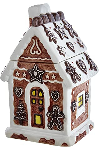 Kurt S. Adler Keksdose, Lebkuchenhaus, 26 cm, Braun