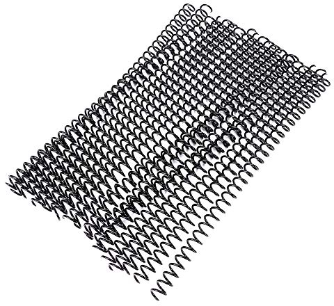 VIFERR Spiralen Binderücken, 20 Stück 30 Loch Kunststoff Bindekämme Kammbindering Spiralbinderücken für Loseblatt A4 Papier (11mm Schwarz)