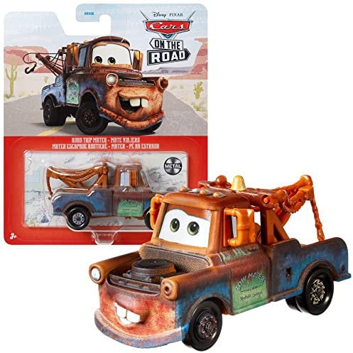 Mattel Auswahl Fahrzeuge Racing Style | Disney Cars | Die Cast 1:55 Auto, Typ:Hook/Mater Road Trip, CDXV59