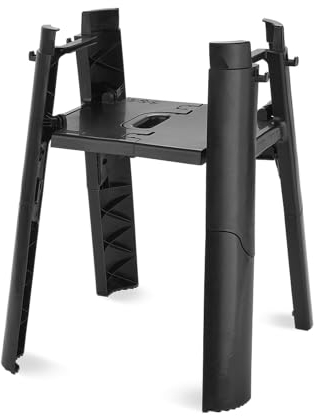 Weber Stand für Lumin Compact Grill, mit Seitentisch, Zusammenklappbar, mit integrierten Haken für Grillwerkzeug - Schwarz (6616)