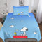 ARINAL Snoopy Betten Set Für Kinder Erwachsene Mädchen Comics Bettbezug Set Bettwäsche Set Für Schlafzimmer, Weiche Bequemer Single（135x200cm）