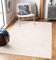 TT Home Wohnzimmer Teppich Kurzflor Boho Skandi Bogen Motiv Unifarben Hoch-Tief-Effekt, Farbe:Beige Creme, Größe:80x150 cm