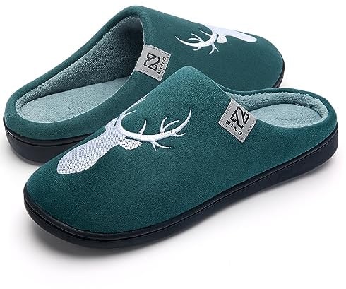 WateLves Damen Herren Hausschuhe aus Memory-Baumwolle Drinnen Pantoffeln im Herbst und Winter für Drinnen und Draussen