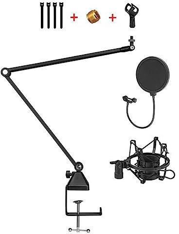 Soporte de micrófono ajustable para estudio de grabación de suspensión Boom Scissor Arm Stands QuadCast para micrófono HyperX USB micrófono condensador micrófono