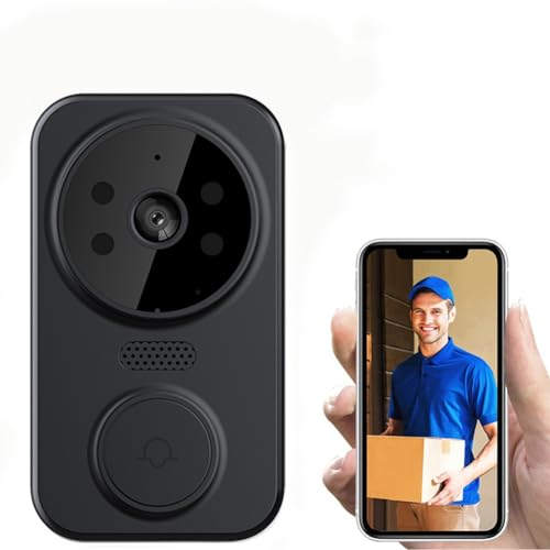 Timbre inalámbrico inteligente impermeable, timbre inteligente WiFi timbre de puerta de audio inteligente, timbre de cámara de video remota, accesorio para el hogar inteligente