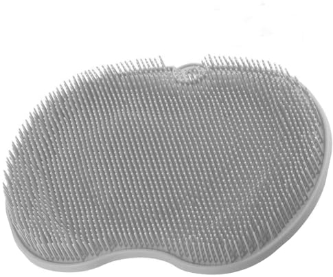 Fussbürste Dusche,Akupressurmatte mit Fuss Und Rückenschrubber für Die Dusche Dusch Fußmassagegerät Scrubber Beruhigendes und Entspannendes Rutschfest mit Saugnäpfen