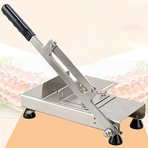 Meat slicer for home or commercial use,Meat Cleaver Multifunction Manual Frozen Meat Slicer, 10cm Extension Board Commercial Household Hot Pot Meat Machine, Cut Ham Beef Mutton Rol