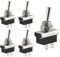 Heschen Metall-Kippschalter, KN3D-101, Kippschalter, 12V 25A, An/Aus, 2 Positionen, 2-polig, für Armaturenbrett (5)