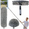 3 Pack 20+ Feet High Reach Dusting Kit with 3-14 ft Spliceable Pole //2 in 1 Window Cleaning Kit // High Ceiling Duster // Cobweb Microfiber Duster // Outdoor & Indoor Extendable Duster Cleaning Kit